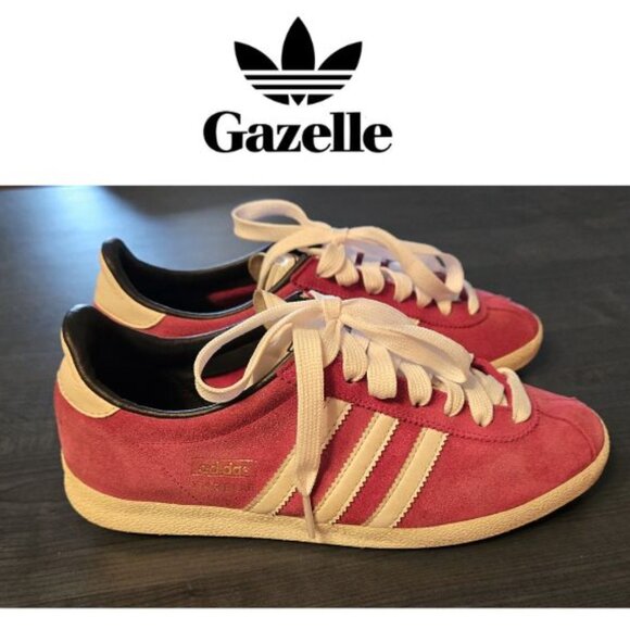 Adidas Gazelle Raspberry Pink suede sneakers size 7 - Picture 1 of 7